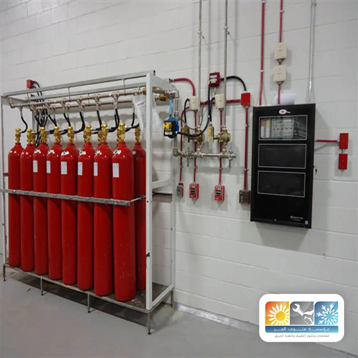تركيب نظام إخماد الحريق للمخازن مكة