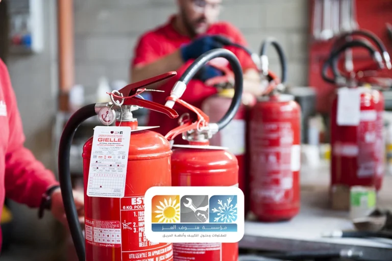 تركيب نظام إخماد الحريق الطائف