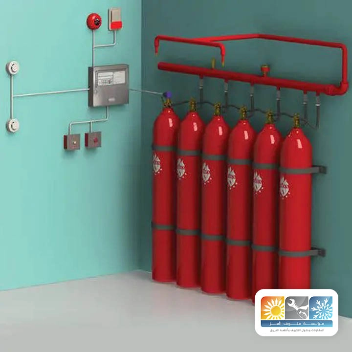 تركيب نظام إخماد الحريق للمخازن مكة