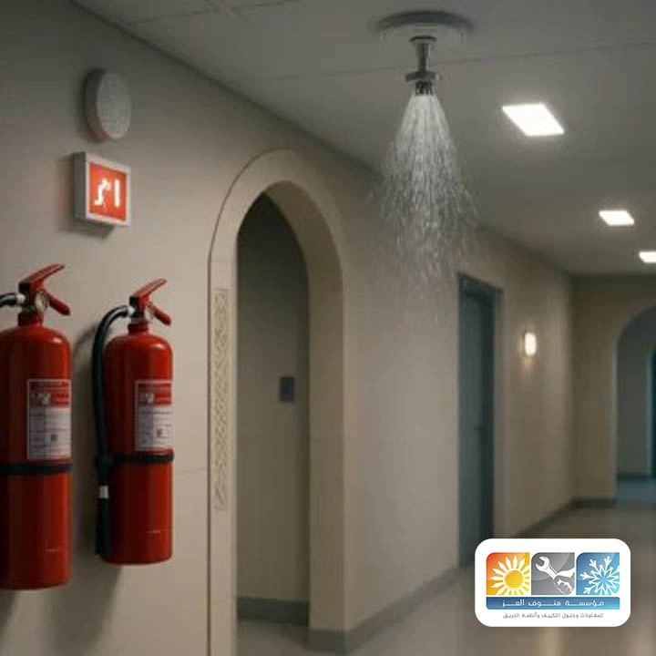 تركيب نظام إخماد الحريق بالرش الطائف