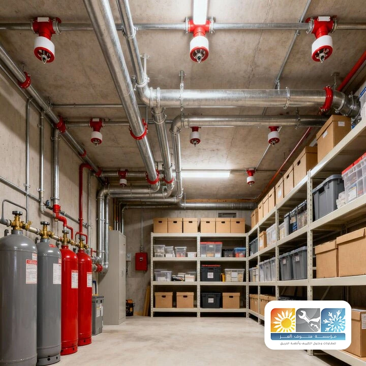 صيانة نظام اطفاء غازي جده