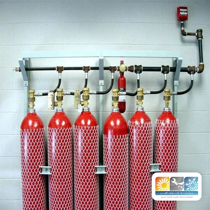 تصميم نظام اطفاء غازي الطائف