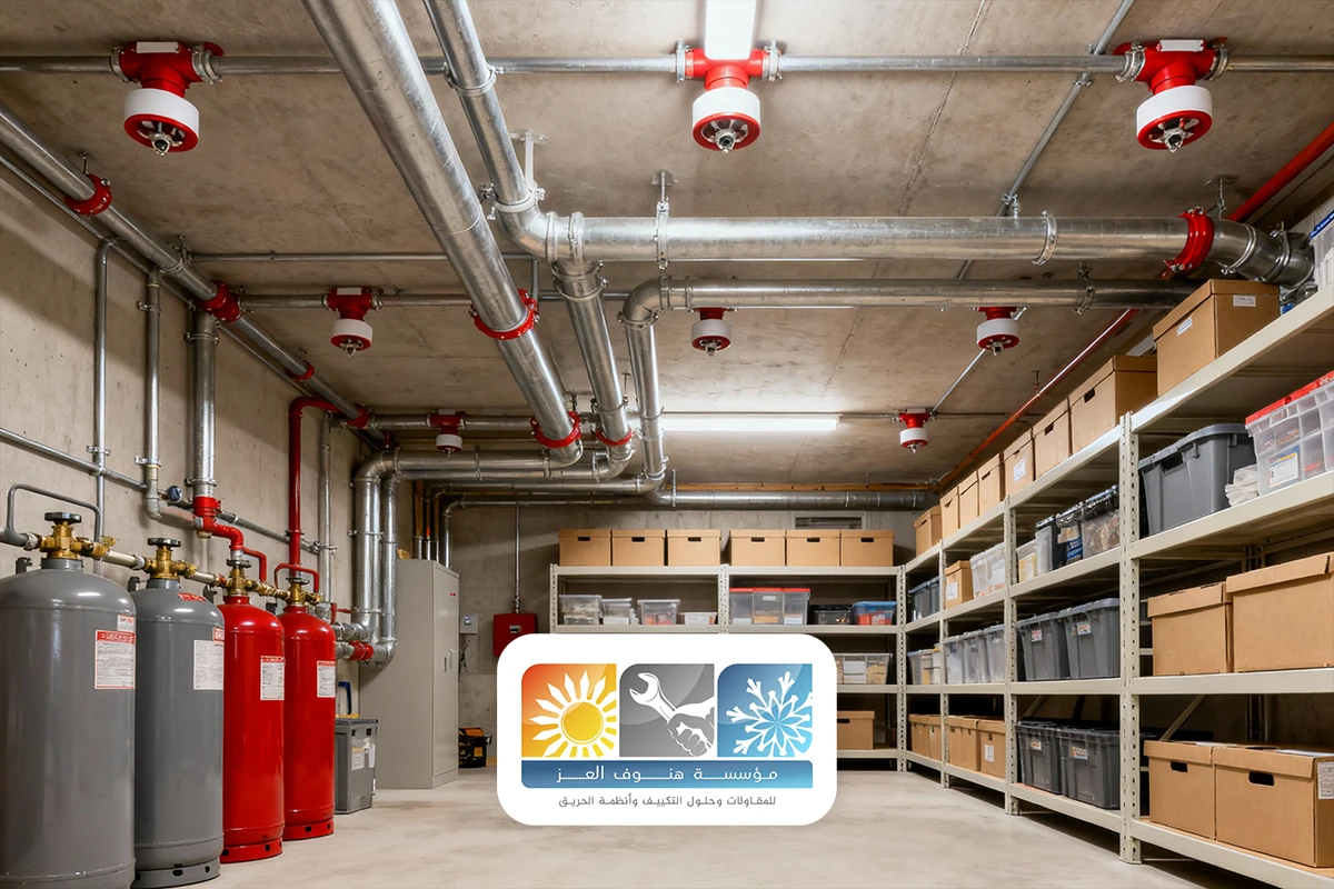 تركيب نظام اطفاء غازي الطائف
