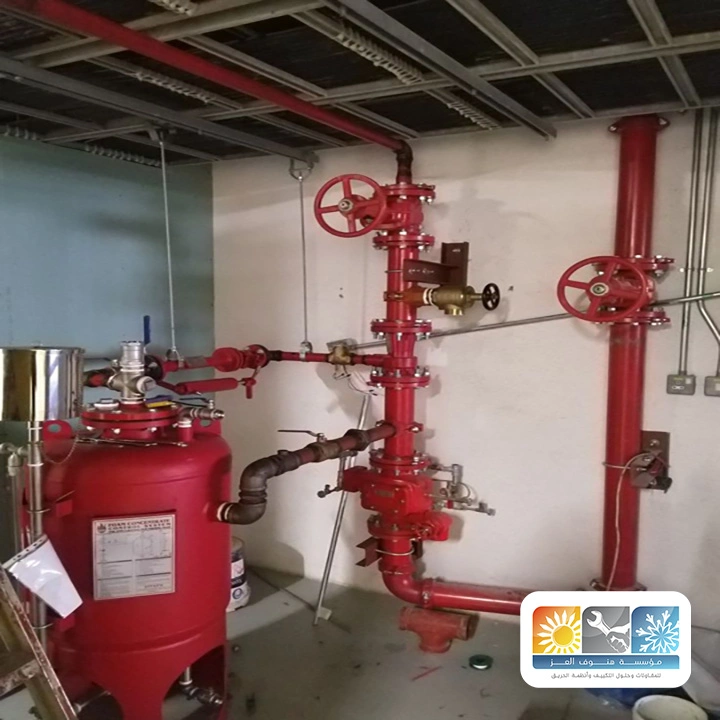 تصميم نظام رشاشات حريق مكة